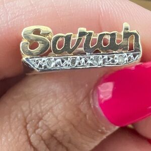 Gold and Silver Personalized Name Ring